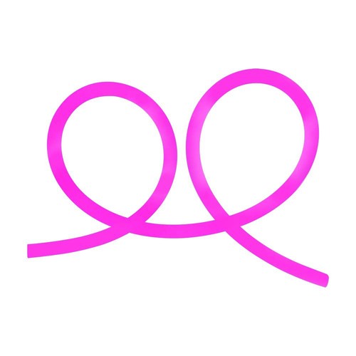 12W/m Neon Flex 24V - Roze, 10m Rol