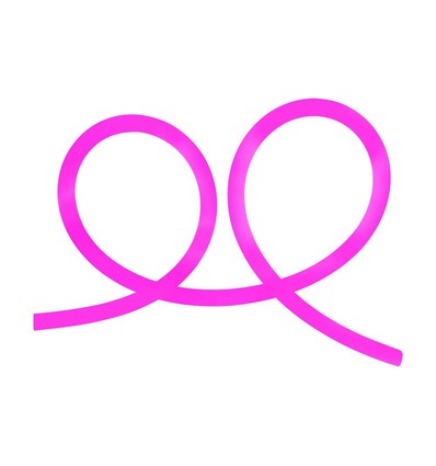 12W/m Neon Flex 24V - Roze, 10m Rol