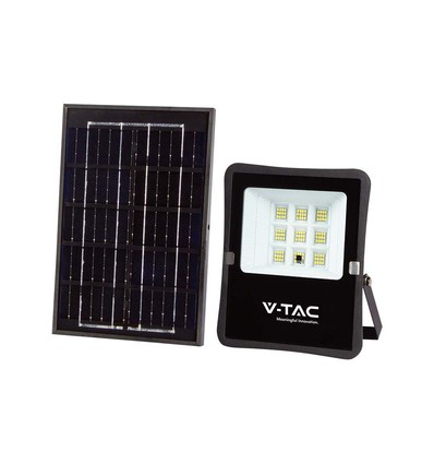 50W LED breedstraler op zonne-energie - 4000K, IP65, incl. afstandsbediening en zonnepaneel