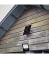 100W LED solar breedstraler met zonnepaneel - IP65, zwart, afstandsbediening