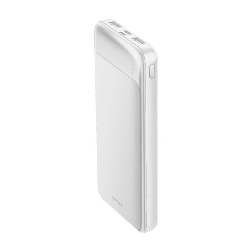 10000mAh Power Bank, 22.5W Fast Charger - Wit, Aluminium, 2x USB, 1x Type-C, Li-Pol