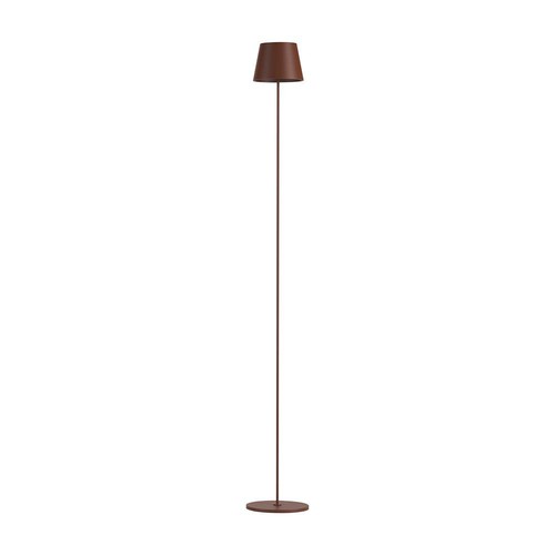 4W LED vloerlamp, oplaadbaar - IP54, Cortenkleurig, touch dimbaar, verstelbare hoogte 50-130cm, USB-opladen
