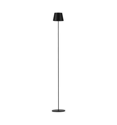 4W LED vloerlamp, oplaadbaar - Touch dimbaar, USB, IP54, zwart, in hoogte verstelbaar 50-130cm, incl. lichtbron
