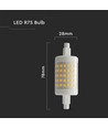 7W LED kunststof lamp R7S - 3000K