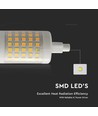 R7S 78mm / 7W LED lamp - Vervangt 50W, 700lm, kunststof, 28mm diameter