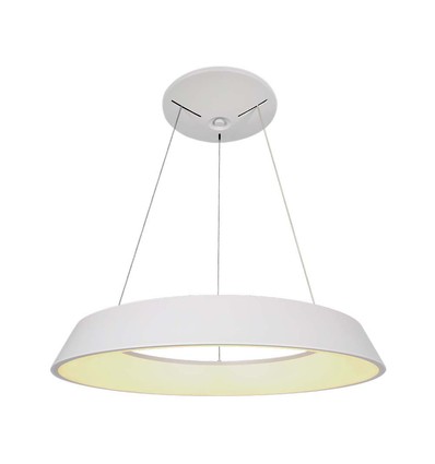 48W LED designer hanglamp, dimbaar - Ø48,5cm, 360 graden, wit, rond, incl. lichtbron