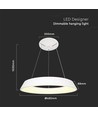 48W LED designer hanglamp, dimbaar - Ø48,5cm, 360 graden, wit, rond, incl. lichtbron