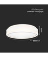 42W LED designer plafondlamp - Rond, wit, dimbaar, 4000K, 360 graden lichtbundel