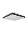 38W LED designer plafondlamp - 4000K, 4000lm, IP20, zwart/wit, vierkant/rond