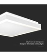 Designer LED-plafondlamp - 38W, 4000 lumen, 400x400mm, 4000K