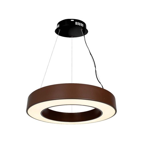 60cm 50W ronde LED pendellamp - 125lm/W, Cortenkleurig, Triac dimbaar, 4000K, IP20