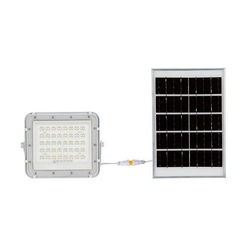 80W LED breedstraler op zonne-energie - 800lm, IP65, 10W zonnepaneel, afstandsbediening, buiten