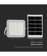 80W LED breedstraler op zonne-energie - 800lm, IP65, 10W zonnepaneel, afstandsbediening, buiten