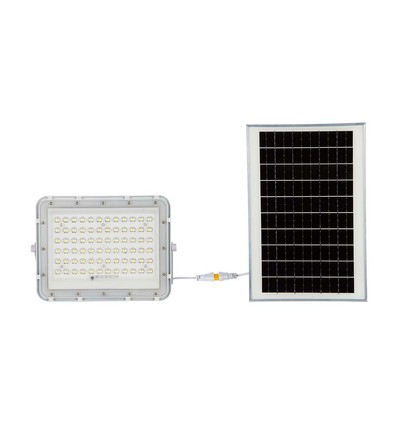 120W LED breedstraler op zonne-energie met 15W paneel - 1200lm, IP65, 4000K, incl. afstandsbediening en 3m kabel