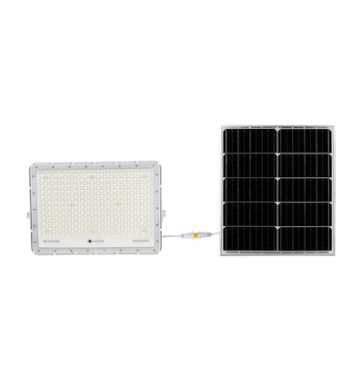 30W LED breedstraler op zonne-energie met afstandsbediening - 2600lm, IP65, 6400K, incl. zonnepaneel en batterij