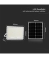 30W LED breedstraler op zonne-energie met afstandsbediening - 2600lm, IP65, 4000K, incl. zonnepaneel en batterij