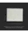 20W LED breedstraler op zonne-energie met sensor en afstandsbediening - 1800lm, IP65, 6400K, zwarte behuizing