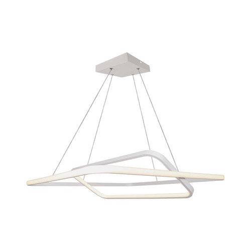 48W LED Metaalplafondlamp - 600x600xH1200mm, 4000K, wit, TRIAC dimbaar