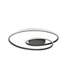 48W LED design plafondlamp - 5150lm, Triac dimbaar, Ø60cm, zwart, 3000K