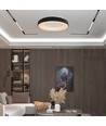 49W LED decoratieve plafondlamp, dimbaar - Ø60cm, 106lm/W, zwart, 3000K, Triac dimbaar