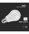 E27 8,5W LED lamp - A60, 3000K, Samsung LED chip, 5 jaar garantie