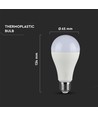E27 15W LED-lamp A65 - 200 graden stralingshoek