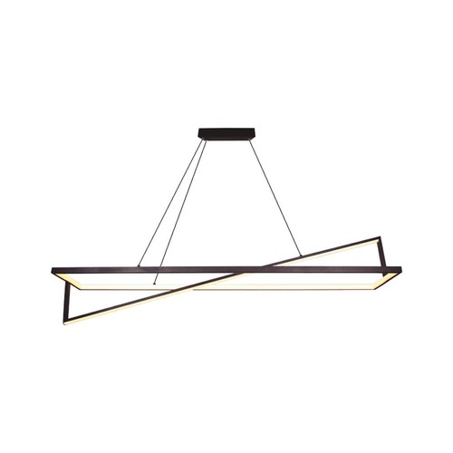 45W LED design hanglamp - TRIAC dimbaar, 3000K, zwart