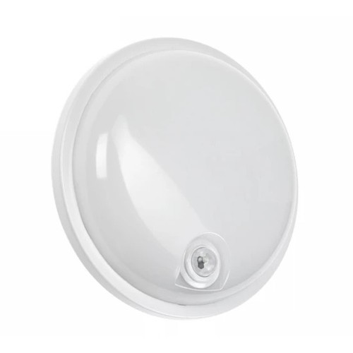 20W LED Technic lamp - IP54, IK07, Rond, 4000K, PIR-sensor