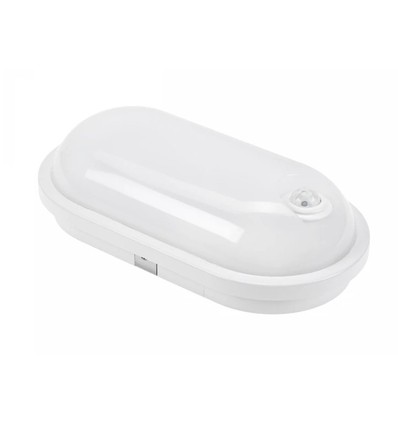 20W LED Technic lamp - IP54, IK07, Ovaal, 4000K, PIR-sensor