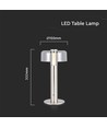 1W oplaadbare LED tafellamp, champagne goud - Touch dimbaar, USB-C, 3000K, 1800mAh, hoogte 30cm