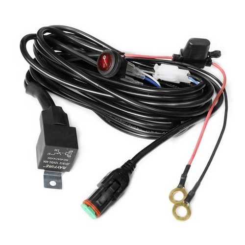 Kabel met schakelaar voor werklamp - 1 lamp, 15A, DT06-2S stekker, werklamp