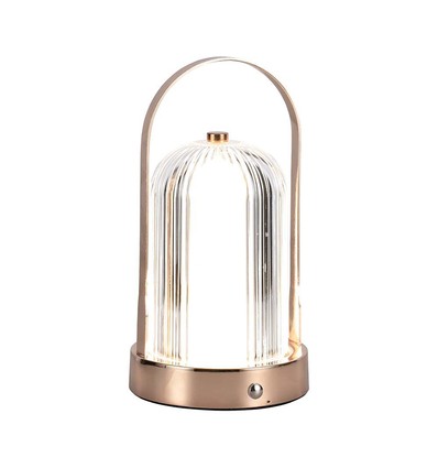 1W oplaadbare LED tafellamp, antiek brons - 3-in-1 CCT, dimbaar, 5V, 1800mAh batterij, hoogte 19cm