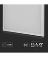 60x60 LED paneel, 36W - 110lm/W, 2-in-1 inbouw of opbouw, witte rand