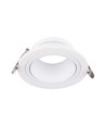 GU10 inbouwspot Diep - Rond, wit, Ø8,75cm, diep design, anti-verblinding