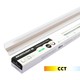 Outlet: 90 cm LED Troldtekt-rail, CCT - 27W, Akustilight, verzonken, 24V