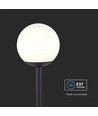 Zwarte tuinlamp - 97cm, IP44 buiten, mat zwart, E27 fitting, zonder lichtbron