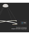 48W metalen plafondlamp - 800x1200mm, 3000K, wit, TRIAC dimbaar