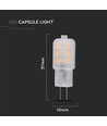 G4 1,1W LED lamp, 12V - Samsung LED chip, 100lm, 300°, kunststof, 5 jaar garantie