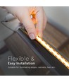 5m 10W/m COB-LED-strip - 24V, 280 LED/m, IP20, 8mm