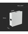 4W vierkante LED wandlamp - IP65, wit, 4000K, 428lm