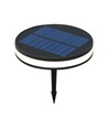 2W Solar LED spot met prikpen - IP54, 3000K, zwart, 1.8W zonnepaneel, incl. batterij