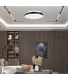 38W Designer LED plafondlamp - 4000K, witte rand, vierkant