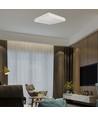 48W dimbare LED designer plafondlamp - Vierkant, wit, IP44, 420x420mm, 4000K
