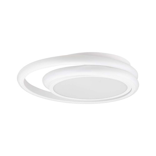 38W LED designer plafondlamp, wit - Dubbele ring, Ø45cm, 4050lm, 4000K, IP20