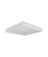 24W LED Designer plafondlamp, vierkant - 400x400mm, 2450lm, witte rand, 4000K, IP20 binnen
