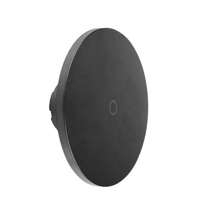 12W ronde LED wandlamp, zwart - CCT, dimbaar, IP65, 1200lm, incl. lichtbron