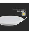 3W Ø10cm LED inbouwpanel - Gat: Ø8 cm, Afmeting: Ø10 cm, 330lm, neutraal wit