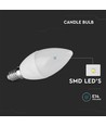 E14 3,7W LED-kaarslamp - Kunststof, Samsung LED Chip, C37