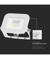 10W LED breedstraler, wit - Samsung LED chip, IP65, ultra-dun design, 3000K, buiten