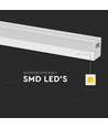 120cm 40W LED lichtlijn - 107lm/W, wit, koppelbaar, IK08, 4000K